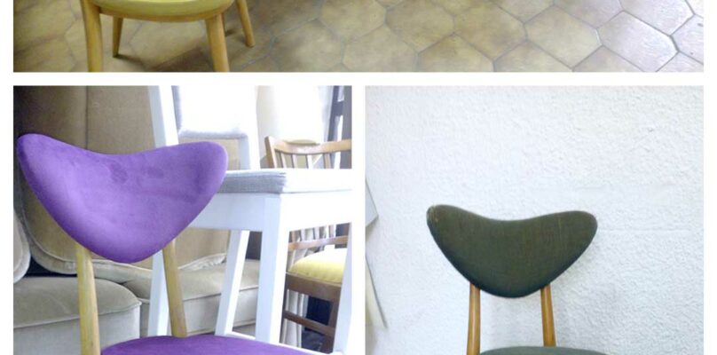 Zestaw krzeseł tapicerowanych